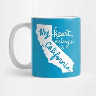 My Heart Belongs To California: Californian State Pride Mug